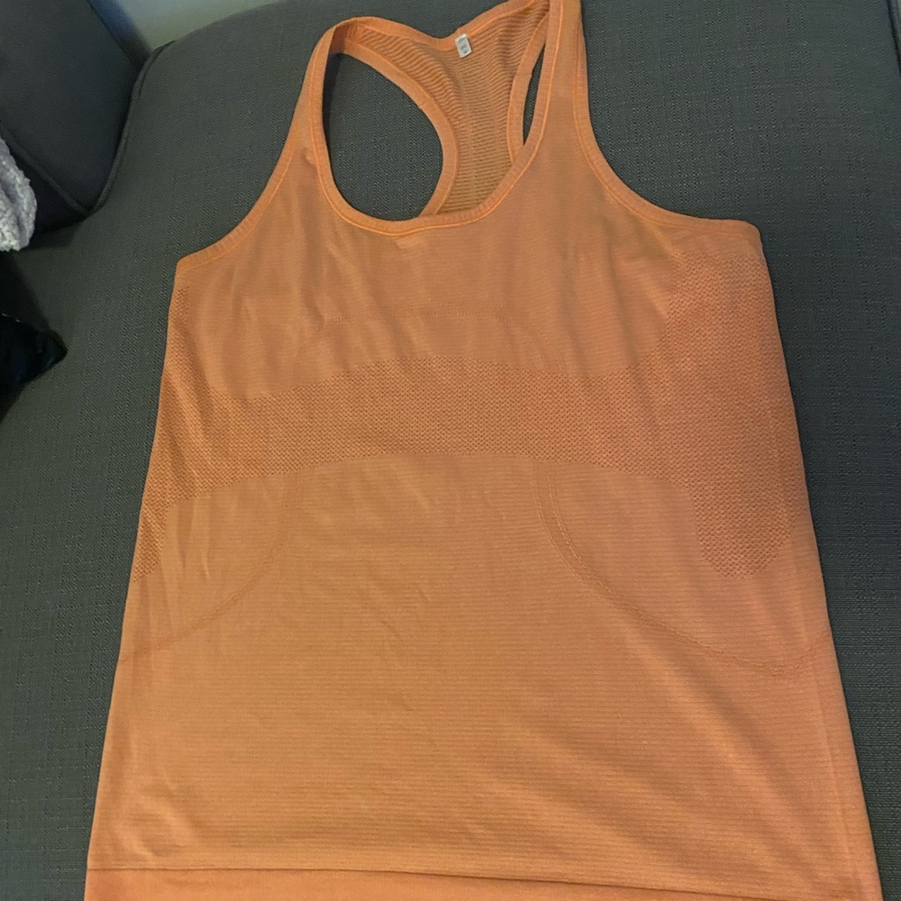 Orange lululemon tank. Size 12
